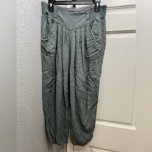 Free People textured yoke front pants